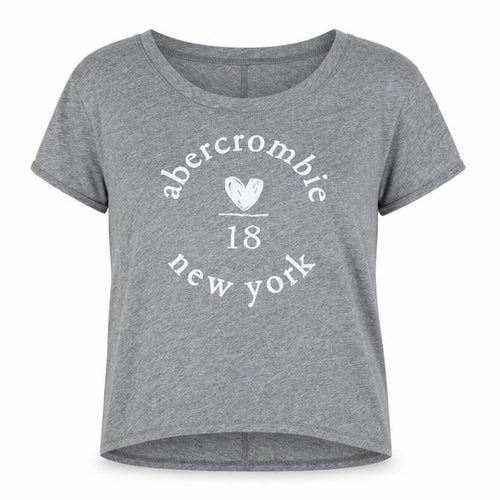 Ambercombe & finch Womens Grey Cotton Basic T-Shirt Size 10 Boat Neck