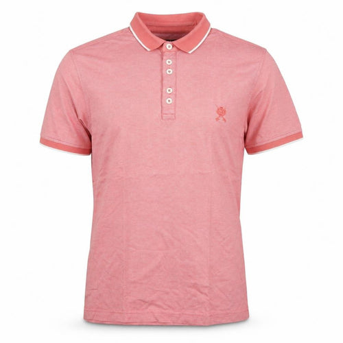 Jeffrey Banks Mens Pink Cotton T-Shirt Size M Collared