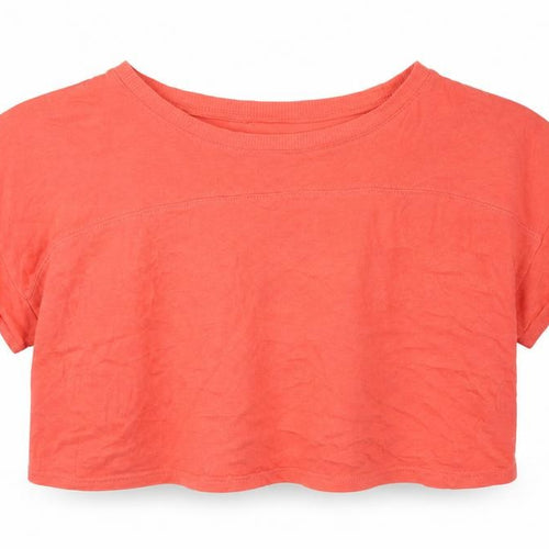 H&M Womens Pink Cotton Basic T-Shirt Size XS Scoop Neck