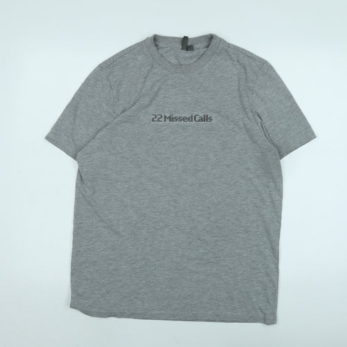 ASOS Mens Grey Cotton T-Shirt Size M Crew Neck
