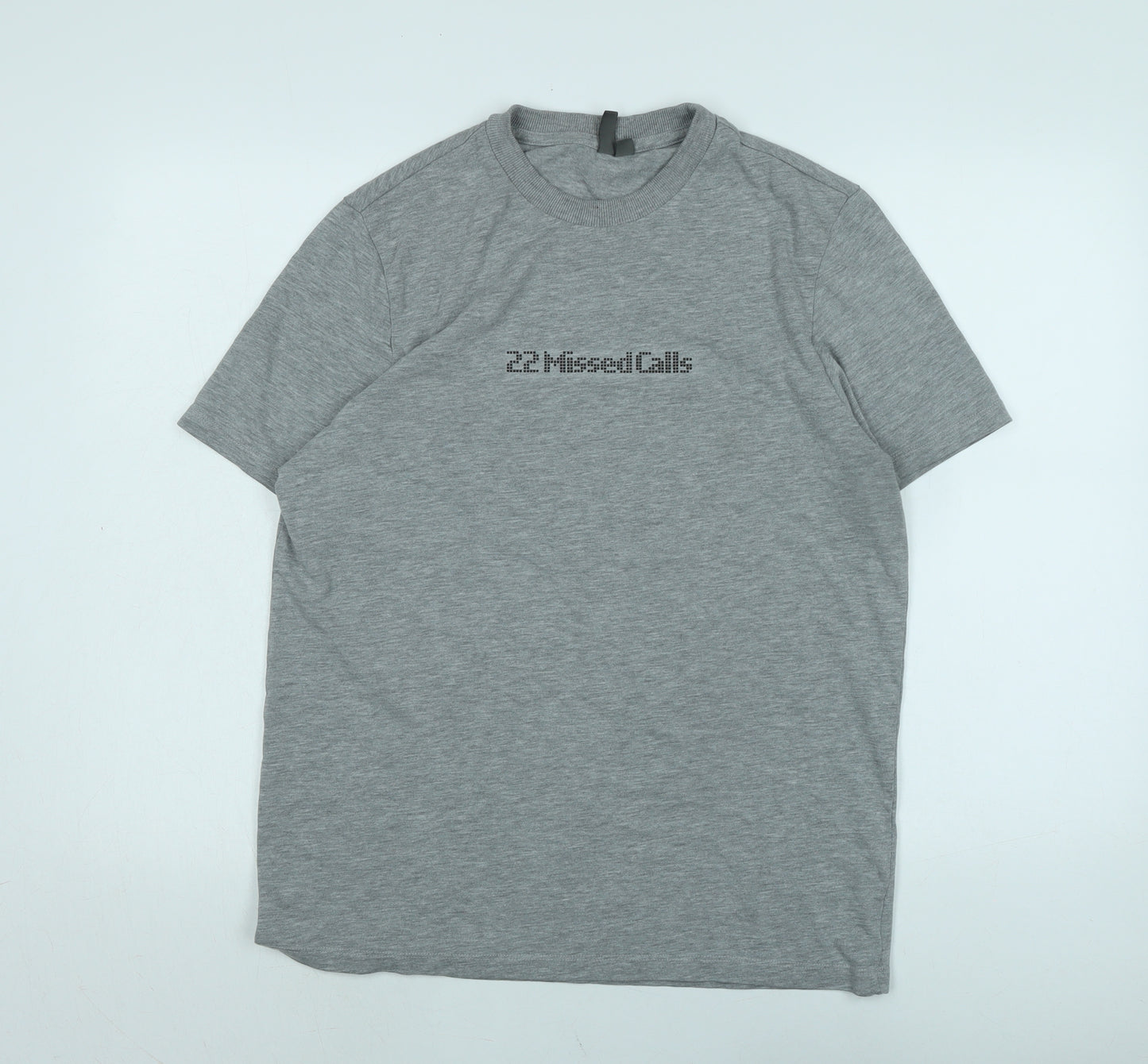 ASOS Mens Grey Cotton T-Shirt Size M Crew Neck