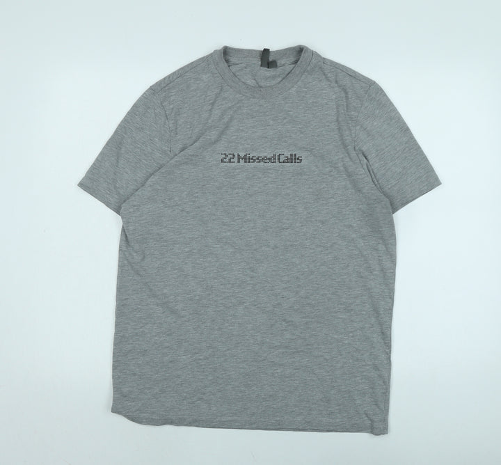 ASOS Mens Grey Cotton T-Shirt Size M Crew Neck