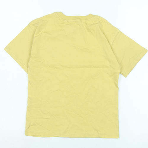 Zara Boys White Cotton Basic Polo Size 6-7 Years Crew Neck