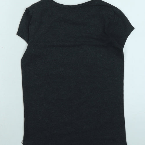 Fashion House Girls Blue Cotton Basic T-Shirt Size 14 Years Crew Neck