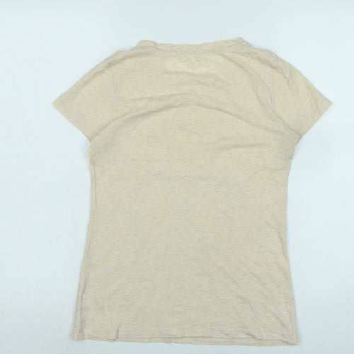 Gap Womens Black Cotton Basic T-Shirt One Size Crew Neck