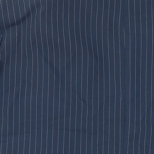 Noisy may Womens Blue Striped Jacket Blazer Size 20 Button