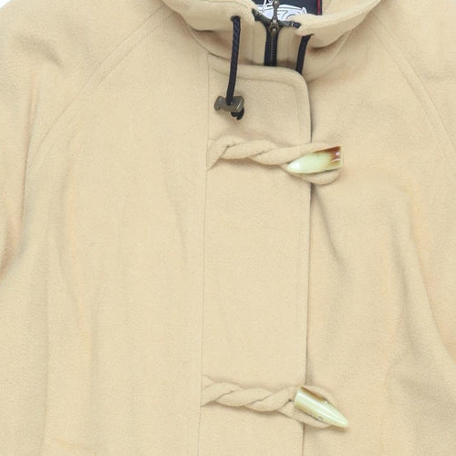 Huberman Womens Yellow Overcoat Coat Size L Zip - Duffle Coat