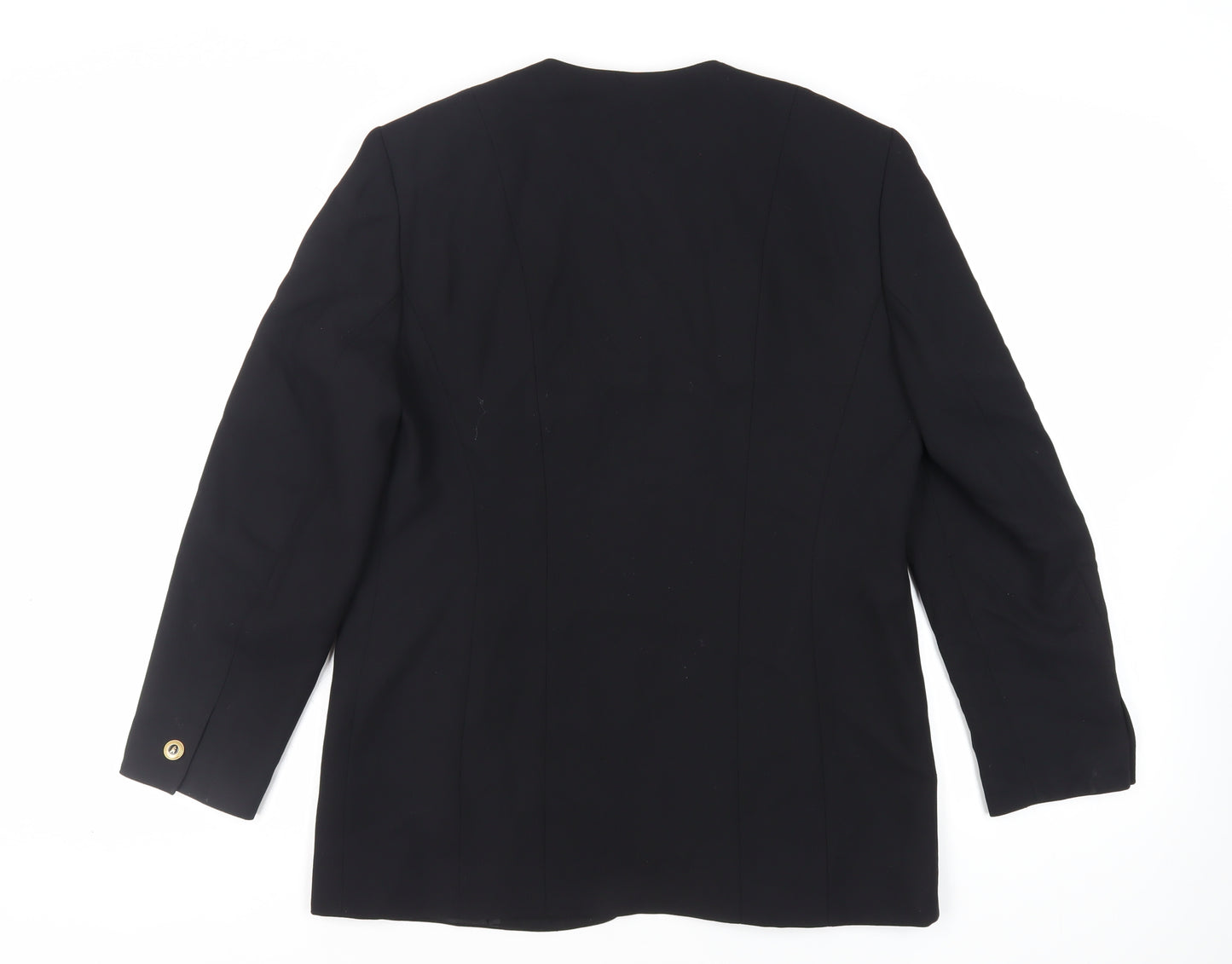 ara Womens Black Jacket Blazer Size 12 Button - Vintage