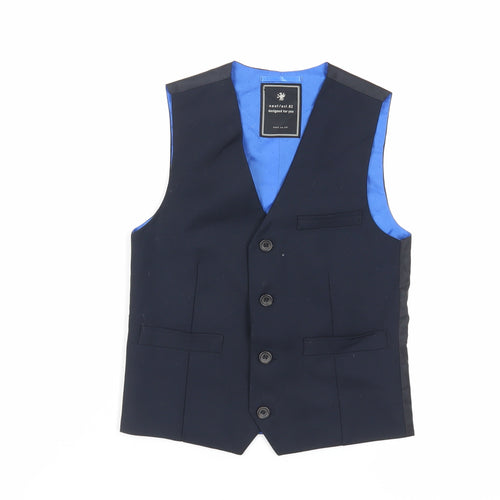 NEXT Boys Blue Jacket Waistcoat Size 8 Years Button