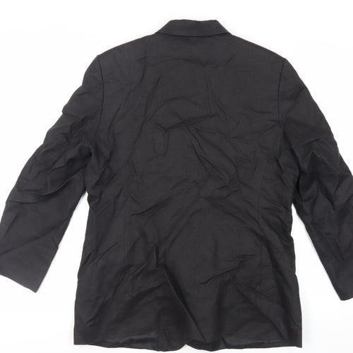 St Bernard Womens Black Jacket Blazer Size 14 Button