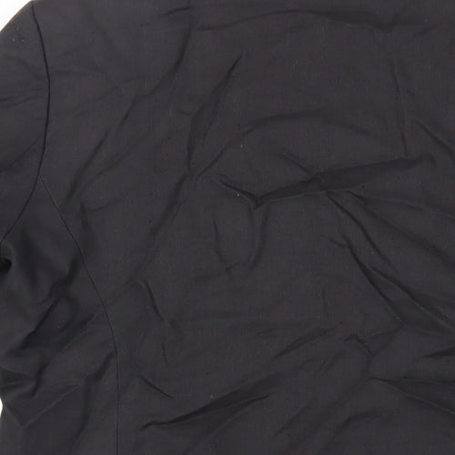 St Bernard Womens Black Jacket Blazer Size 14 Button