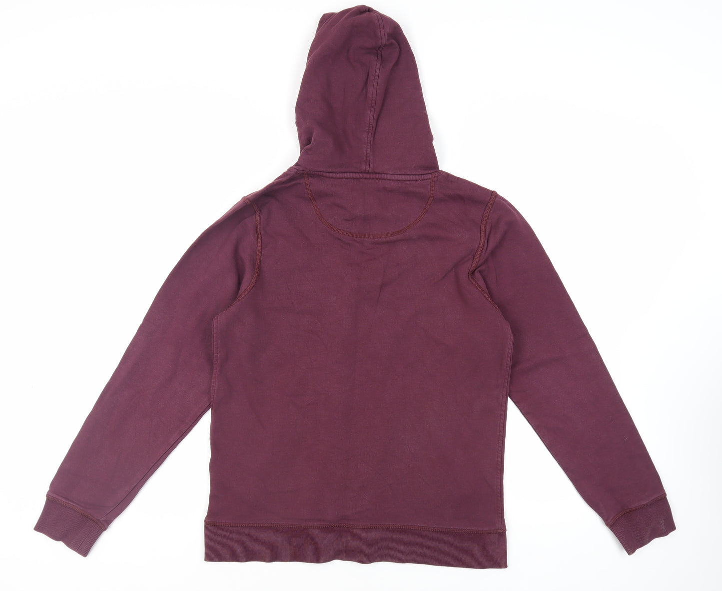 JACK & JONES Mens Purple Cotton Pullover Hoodie Size M - Logo