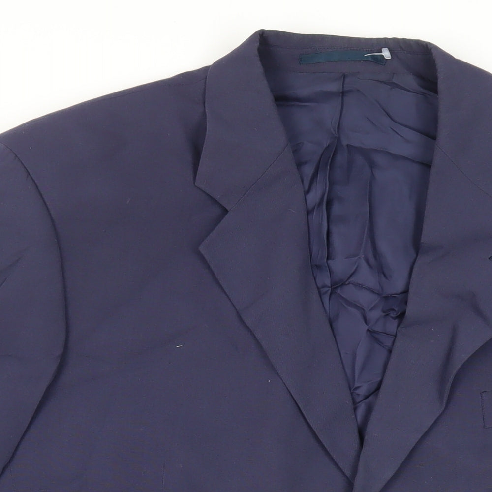 Maitland Mens Blue Polyester Jacket Suit Jacket Size 44 Regular