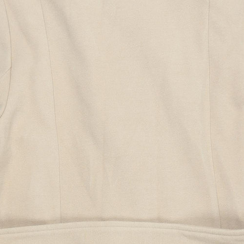 Marks and Spencer Womens Beige Overcoat Coat Size 18 Button - Belted