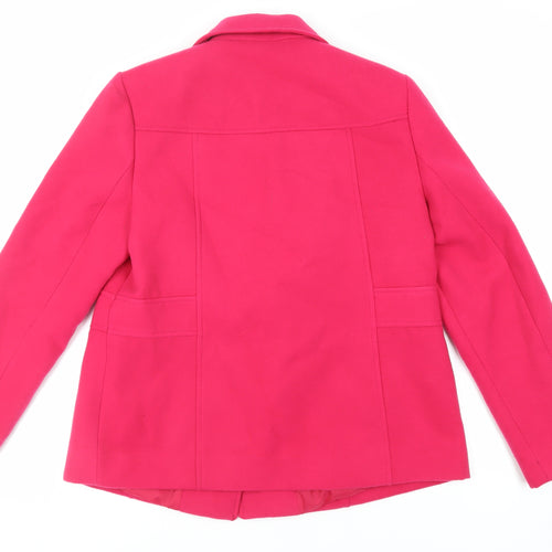 BHS Womens Pink Jacket Size 14 Button