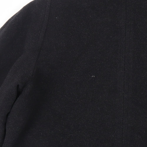 DANNIMAC Womens Grey Overcoat Coat Size L Button