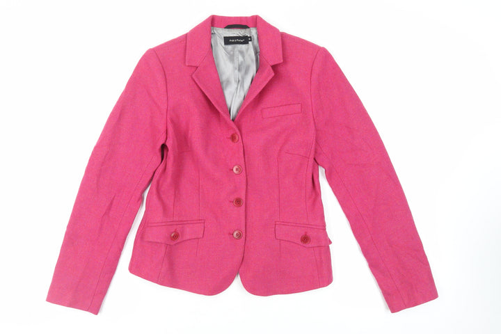 Prét-á-Porter Womens Pink Jacket Blazer Size 8 Button