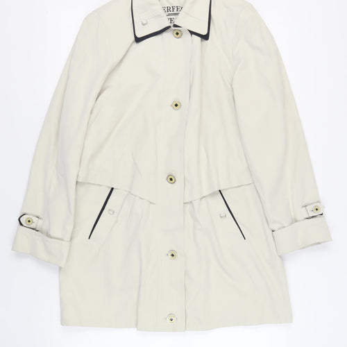 Perfect Wear Womens Beige Jacket Size 8 Buckle