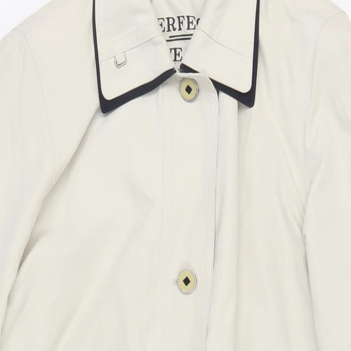 Perfect Wear Womens Beige Jacket Size 8 Buckle