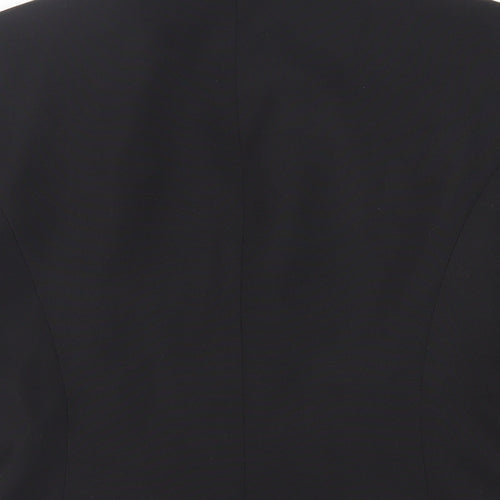 NL Collection Womens Black Jacket Blazer Size 10 Button