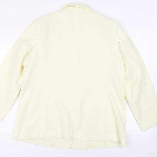 Classics Womens Ivory Jacket Blazer Size 20 Button