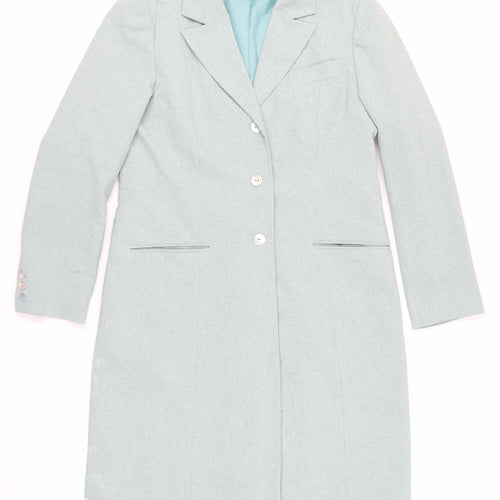 Modern Classics Womens Green Overcoat Coat Size 14 Button - Lightweight