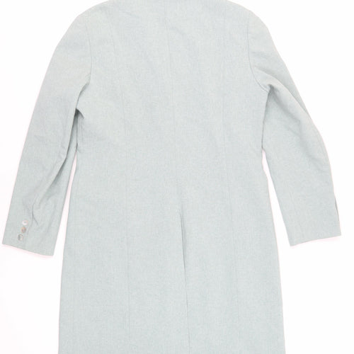 Modern Classics Womens Green Overcoat Coat Size 14 Button - Lightweight