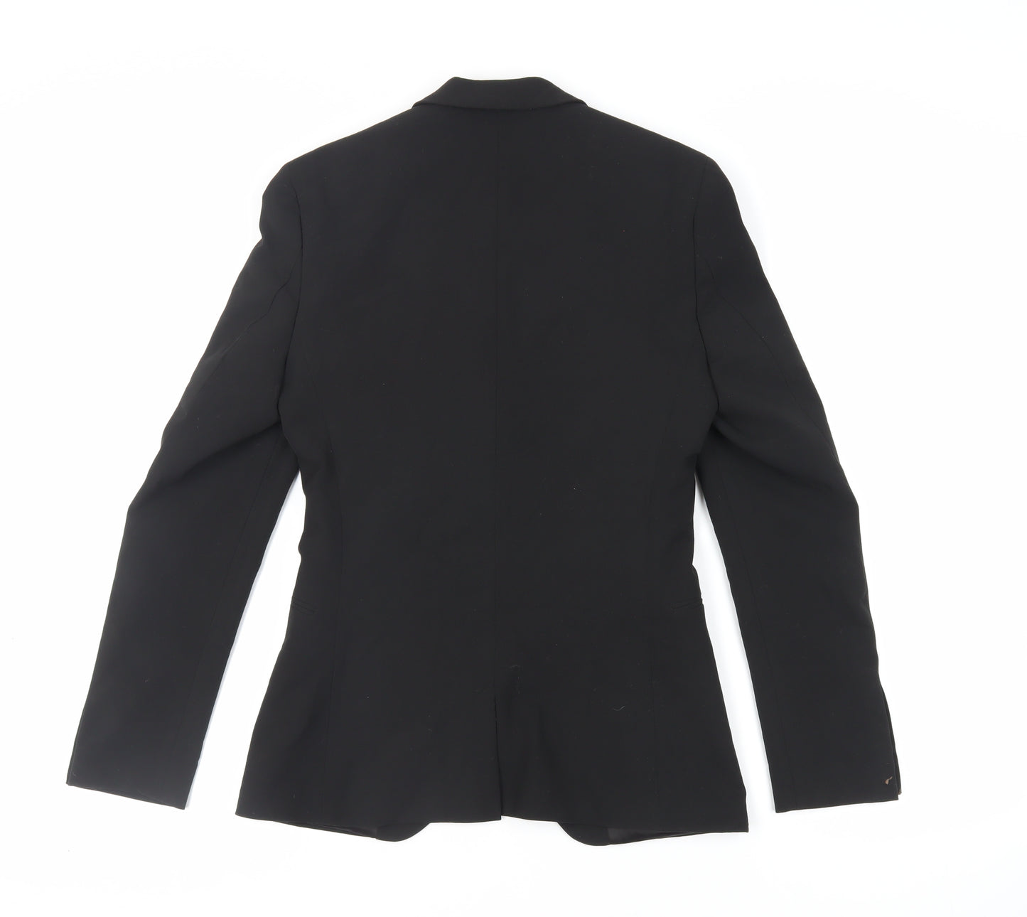 Topman Mens Black Polyester Jacket Suit Jacket Size 34 Regular