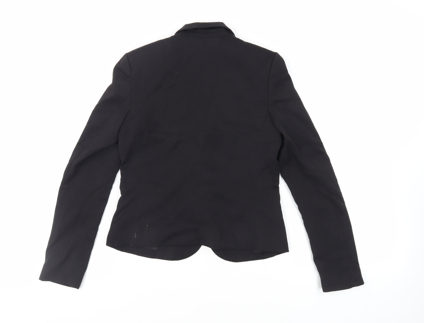 H&M Womens Black Jacket Blazer Size 6 Button