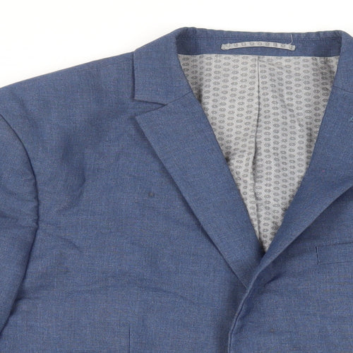 NEXT Mens Blue Polyester Jacket Suit Jacket Size 44 Regular