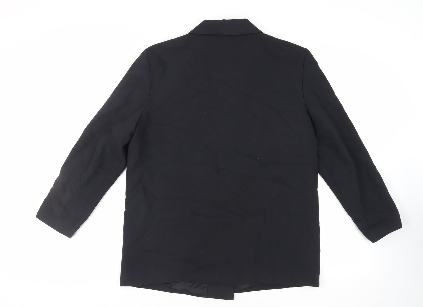 Katrin Womens Black Jacket Blazer Size 16 Button - Vintage