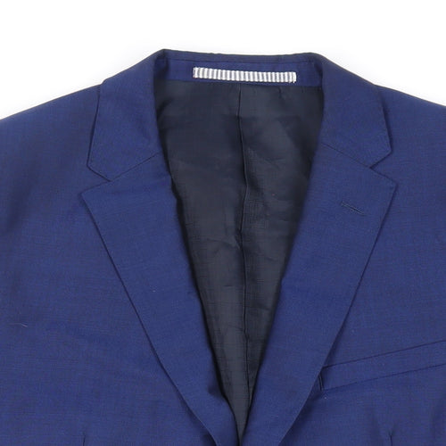 Autograph Mens Blue Wool Jacket Suit Jacket Size 42 Regular