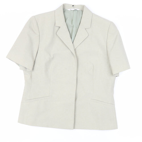 BHS Womens Green Jacket Blazer Size 16 Button