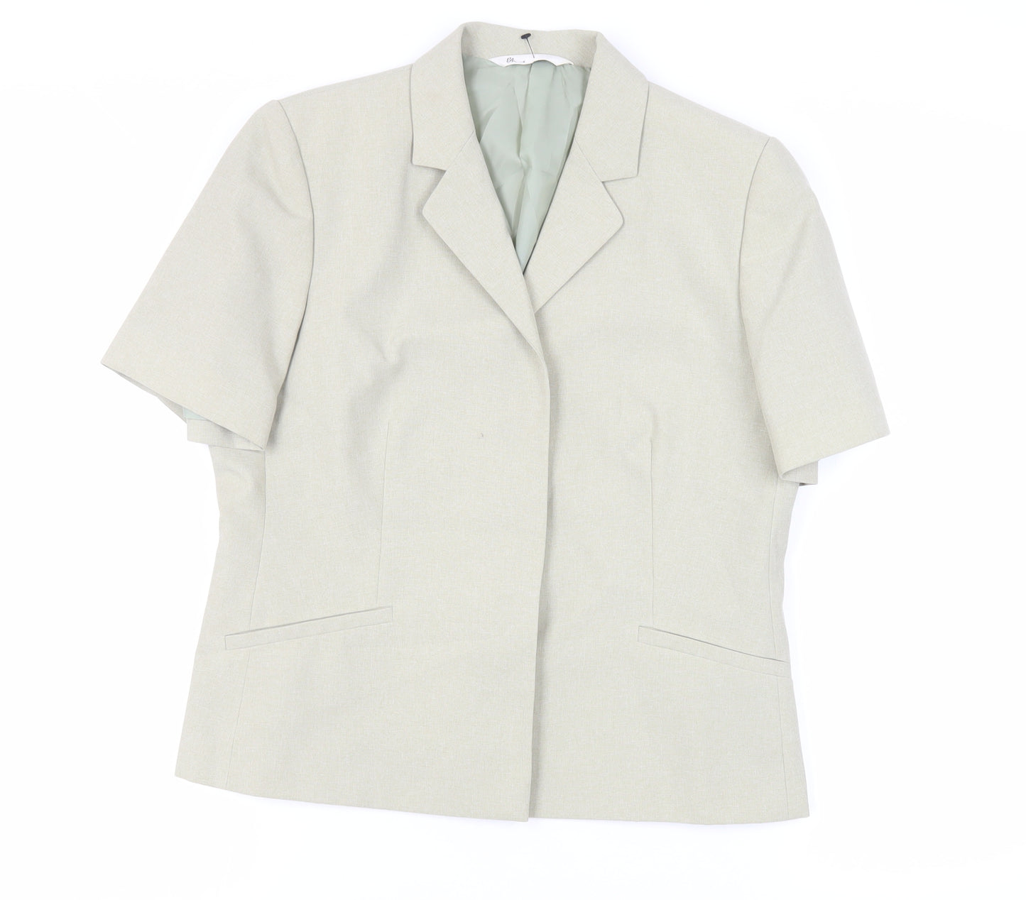 BHS Womens Green Jacket Blazer Size 16 Button