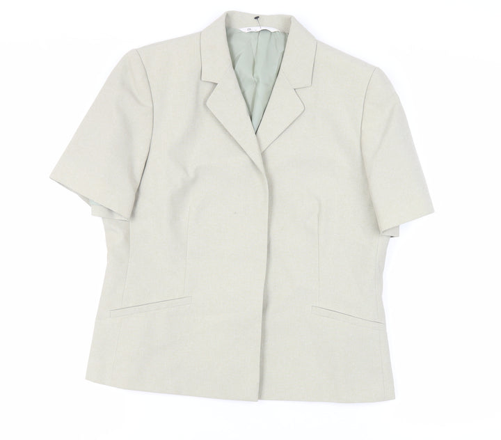 BHS Womens Green Jacket Blazer Size 16 Button