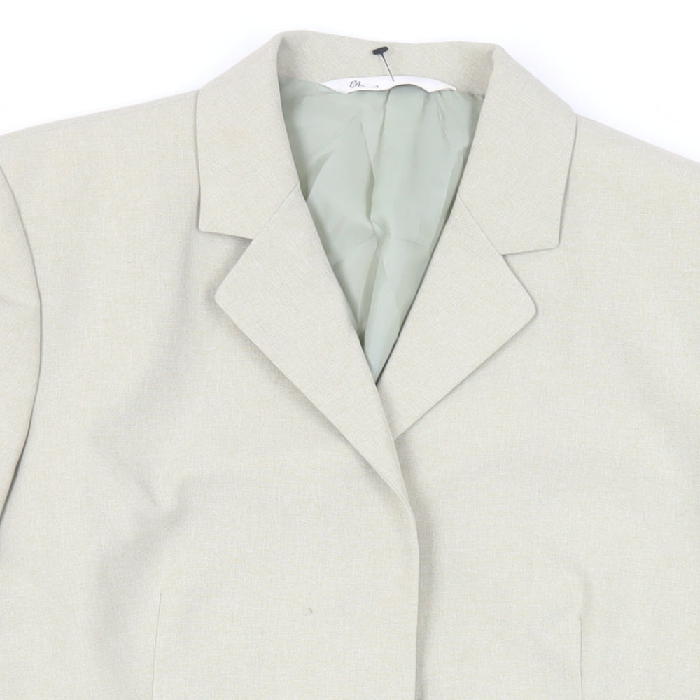 BHS Womens Green Jacket Blazer Size 16 Button