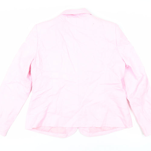 Debenhams Womens Pink Jacket Blazer Size 16 Button