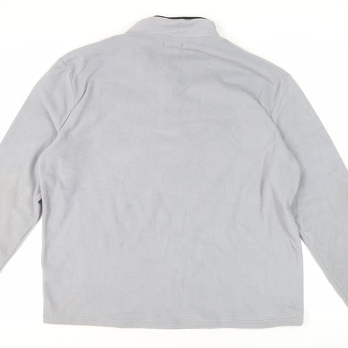 Atlas for Men Mens Grey Polyester Pullover Sweatshirt Size 2XL - Logo