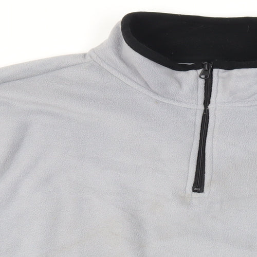 Atlas for Men Mens Grey Polyester Pullover Sweatshirt Size 2XL - Logo
