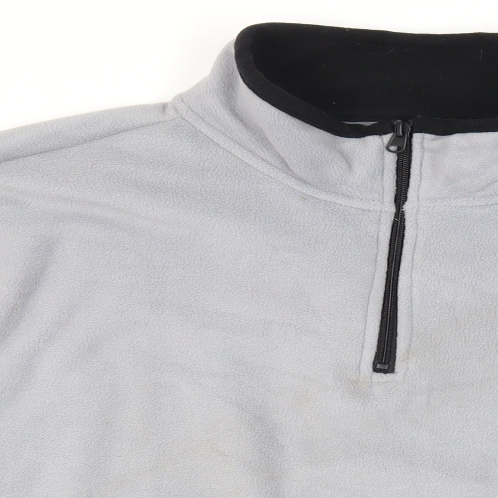 Atlas for Men Mens Grey Polyester Pullover Sweatshirt Size 2XL - Logo