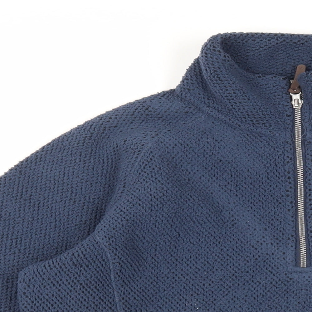 Craghoppers Womens Blue Polyester Pullover Sweatshirt Size 10 Zip - Logo