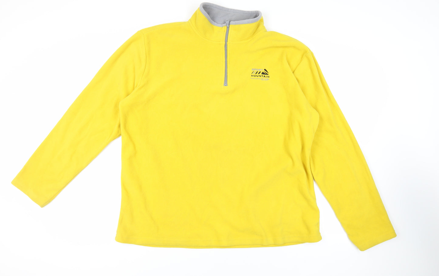 Atlas for Men Mens Yellow Polyester Pullover Sweatshirt Size 2XL