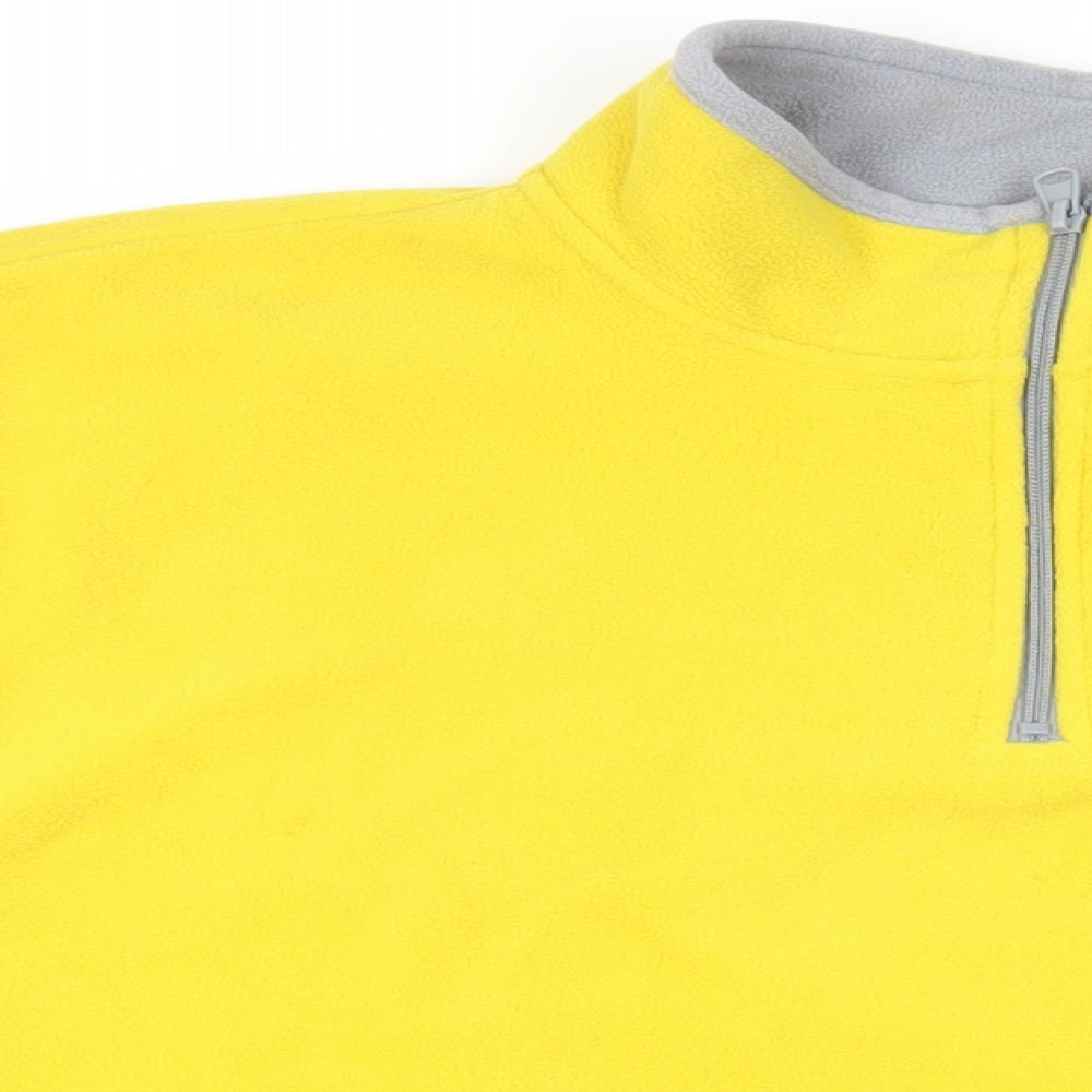 Atlas for Men Mens Yellow Polyester Pullover Sweatshirt Size 2XL