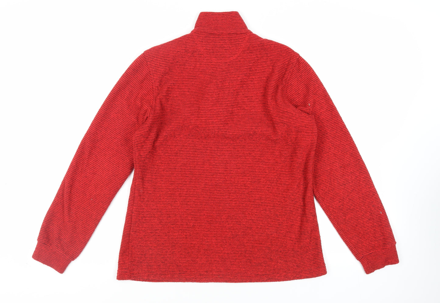 Odlo Womens Red Polyester Pullover Sweatshirt Size M Zip
