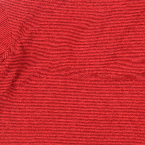 Odlo Womens Red Polyester Pullover Sweatshirt Size M Zip