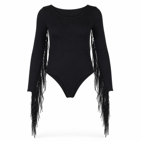 Topshop Womens Black Cotton Bodysuit One-Piece Size 10 Snap
