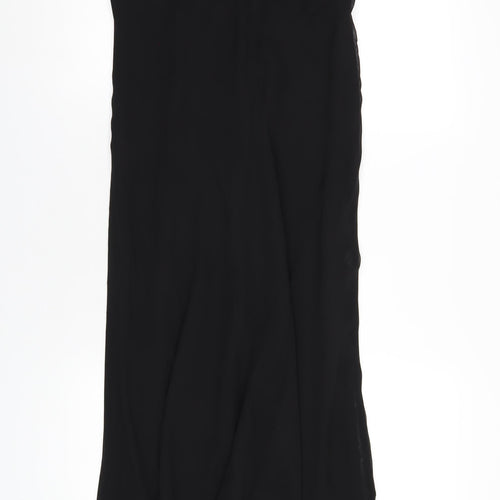 Pearce Fionda Womens Black Polyester Maxi Size 12 Sweetheart Zip - Beaded