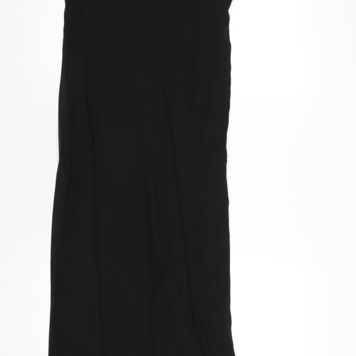 Pearce Fionda Womens Black Polyester Maxi Size 12 Sweetheart Zip - Beaded