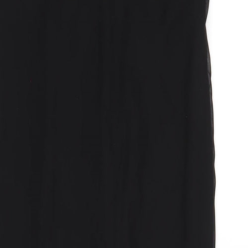 Pearce Fionda Womens Black Polyester Maxi Size 12 Sweetheart Zip - Beaded