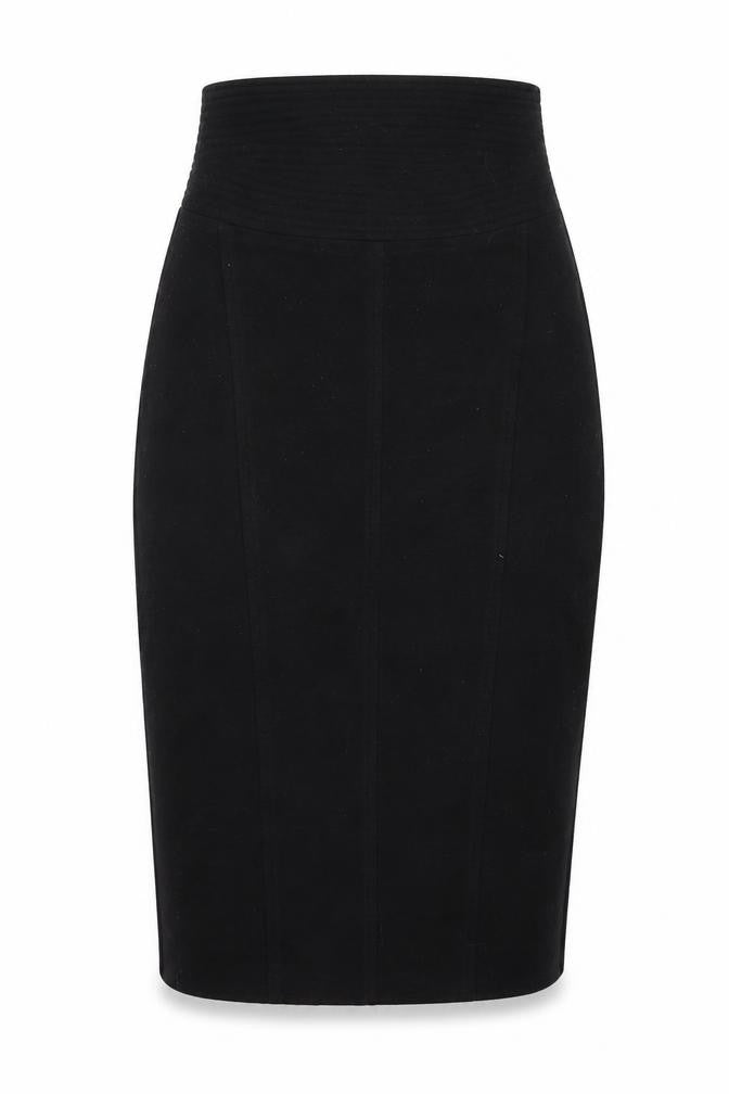 Mango Womens Black Polyester Straight & Pencil Skirt Size S Zip